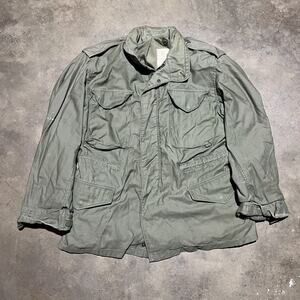 Vintage 50s OG-107 Sateen Military Green Field Jacket